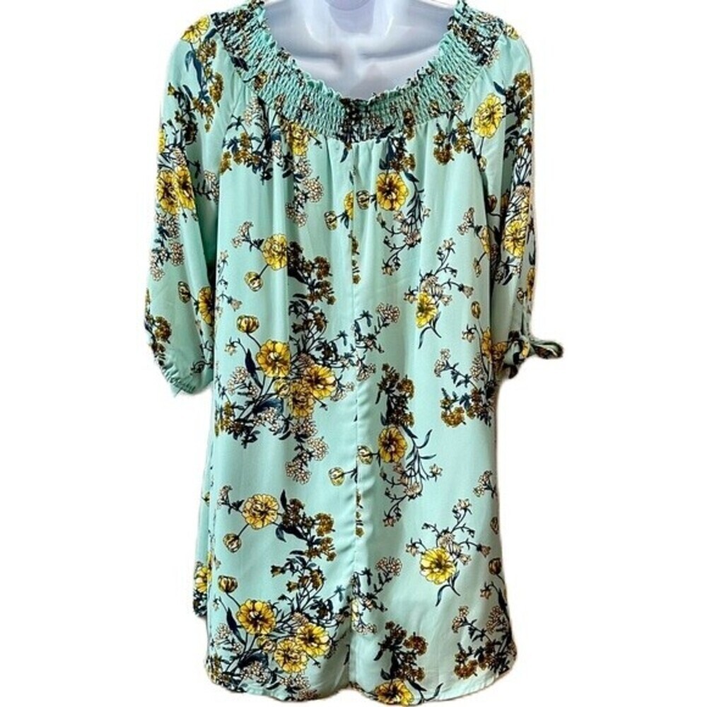 AUW As U Wish Floral Print Size L Multicolored Dress - Picture 5 of 16